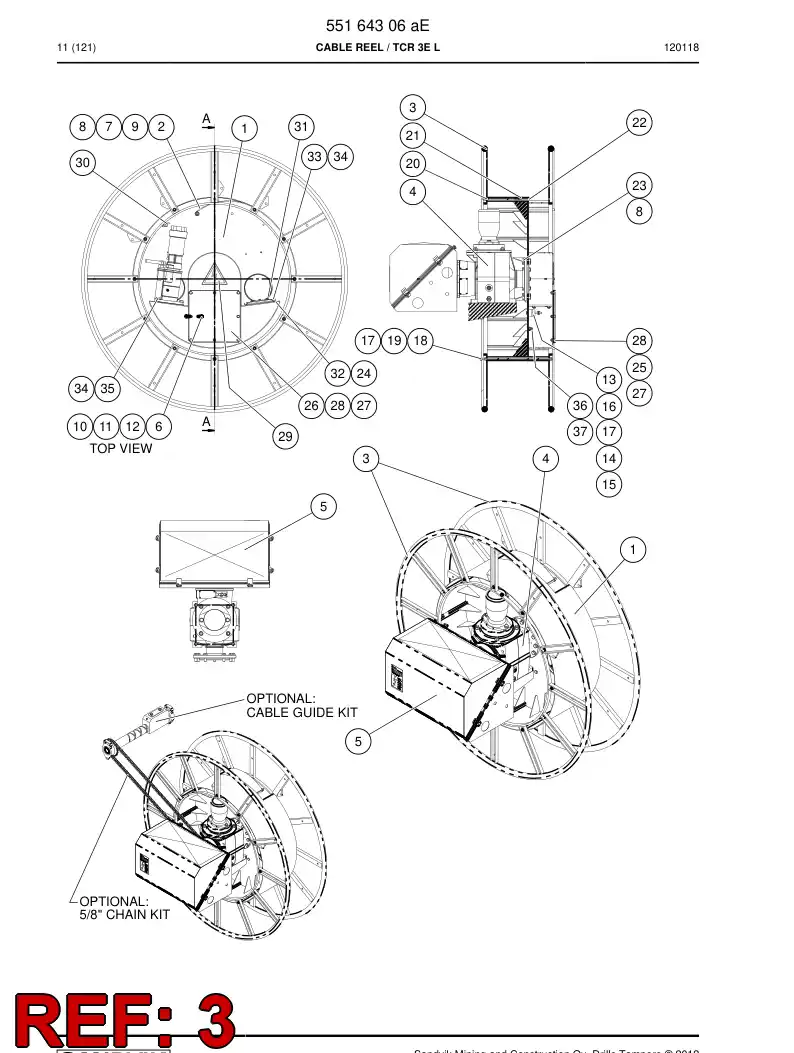 55068614a 550 686 14a Wheel - Sandvik Technical Drawing