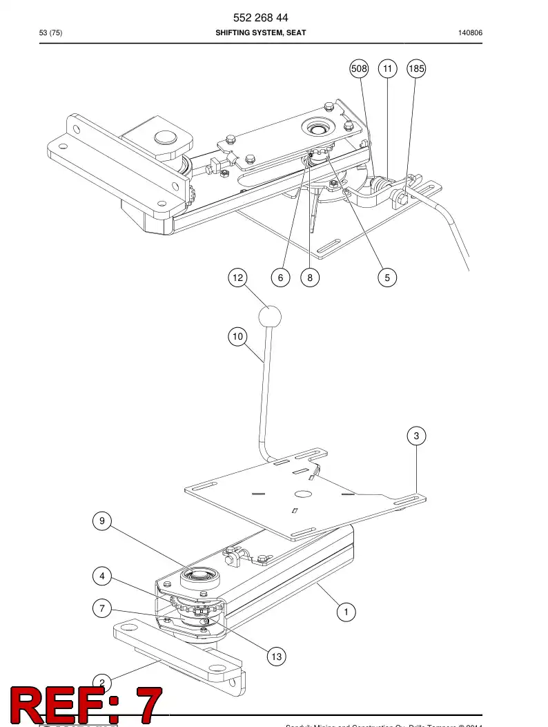 55068705 550 687 05 MANGUITO, MORDAZA - Sandvik Technical Drawing