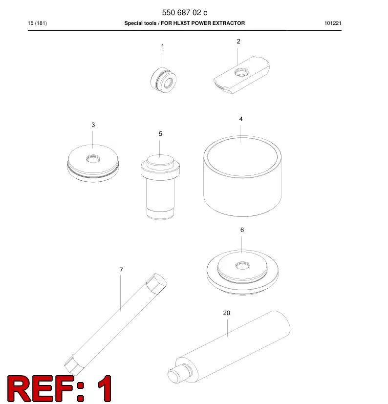 55068750 550 687 50 Punch - Sandvik Technical Drawing