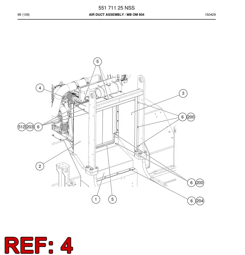 55068831 550 688 31 Plate, Guide - Sandvik Technical Drawing