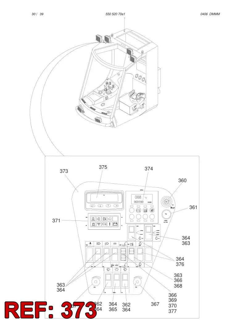 55068959 550 689 59 DECAL - Sandvik Technical Drawing