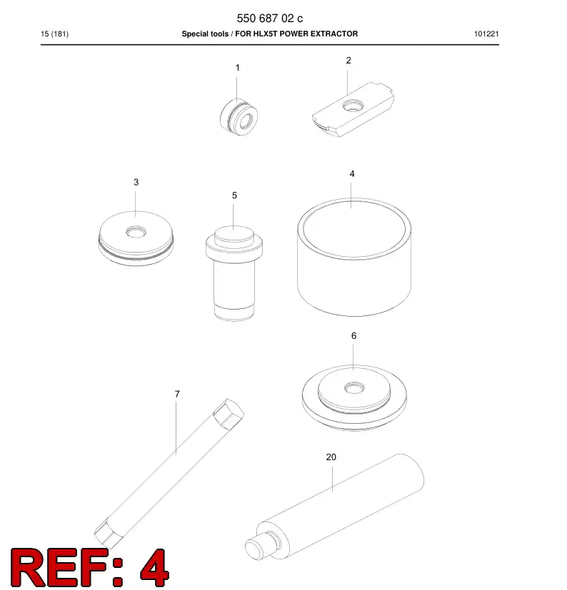 55069079 550 690 79 Thrust - Sandvik Technical Drawing