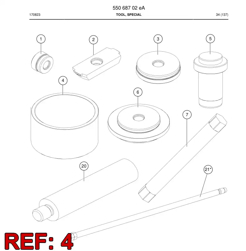 55069079a 550 690 79a Thrust - Sandvik Technical Drawing