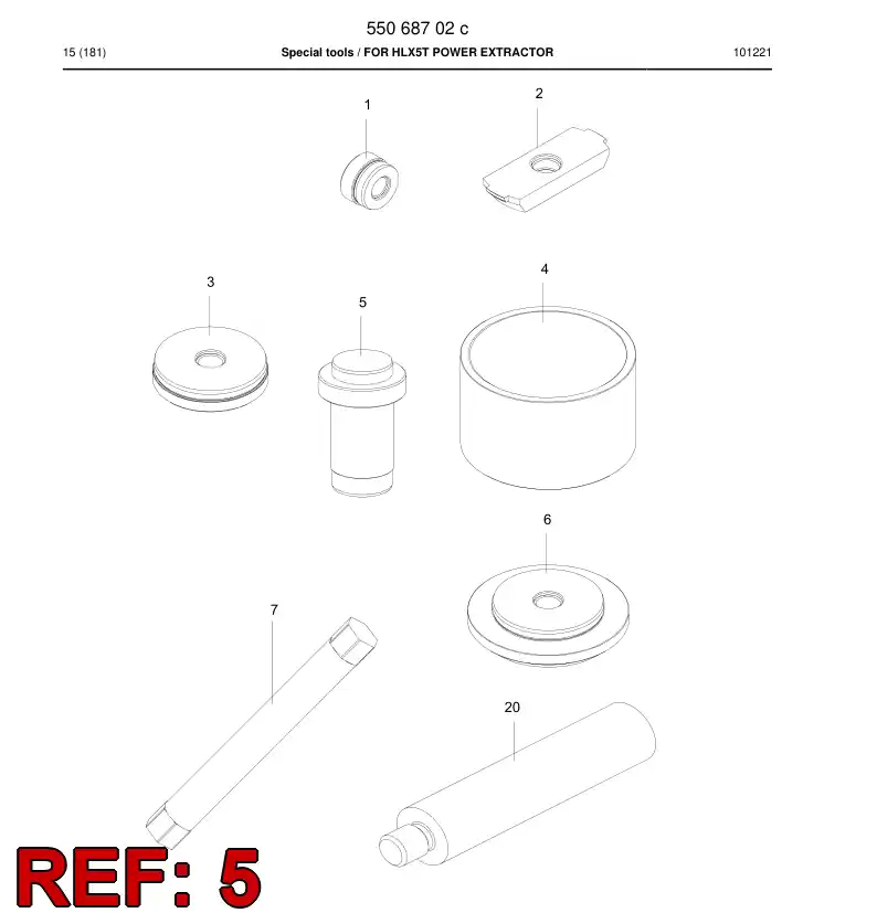 55069080 550 690 80 Punch - Sandvik Technical Drawing