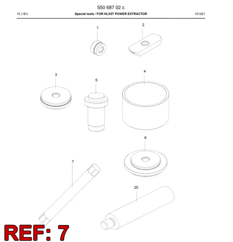 55069090 550 690 90 Mounting tool - Sandvik Technical Drawing