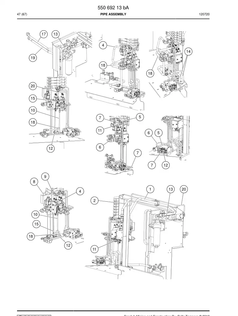 55069193 550 691 93 Pipe - Sandvik Technical Drawing