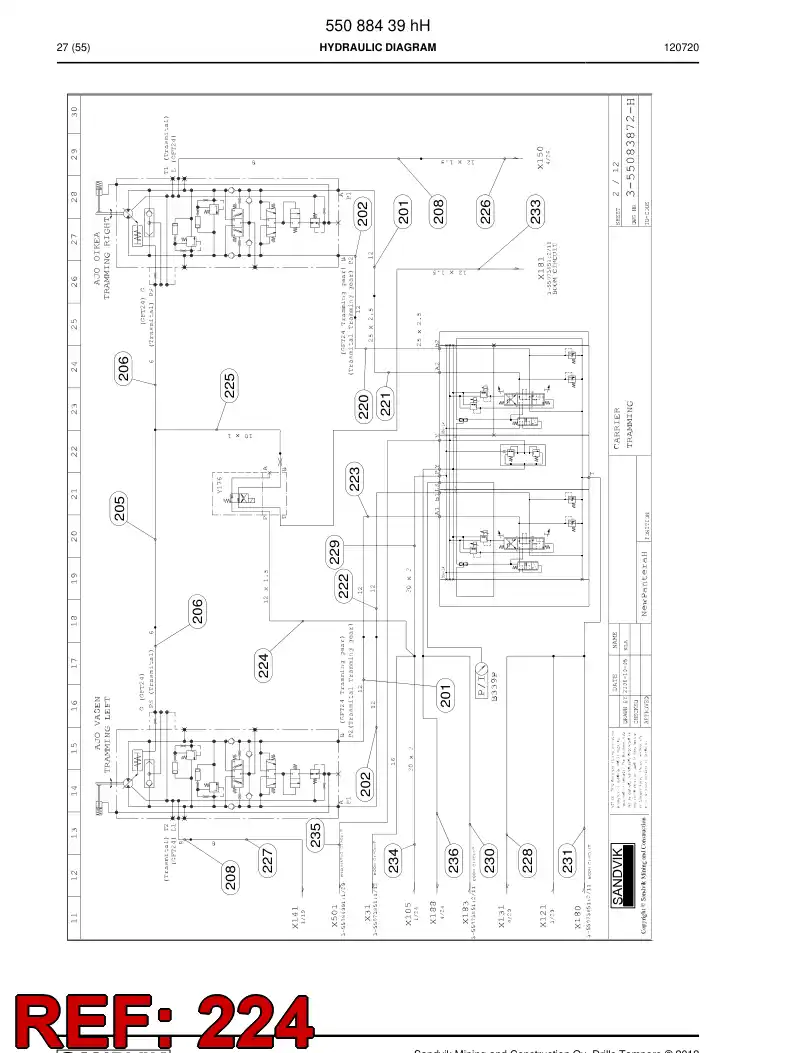 55069200 550 692 00 Pipe - Sandvik Technical Drawing