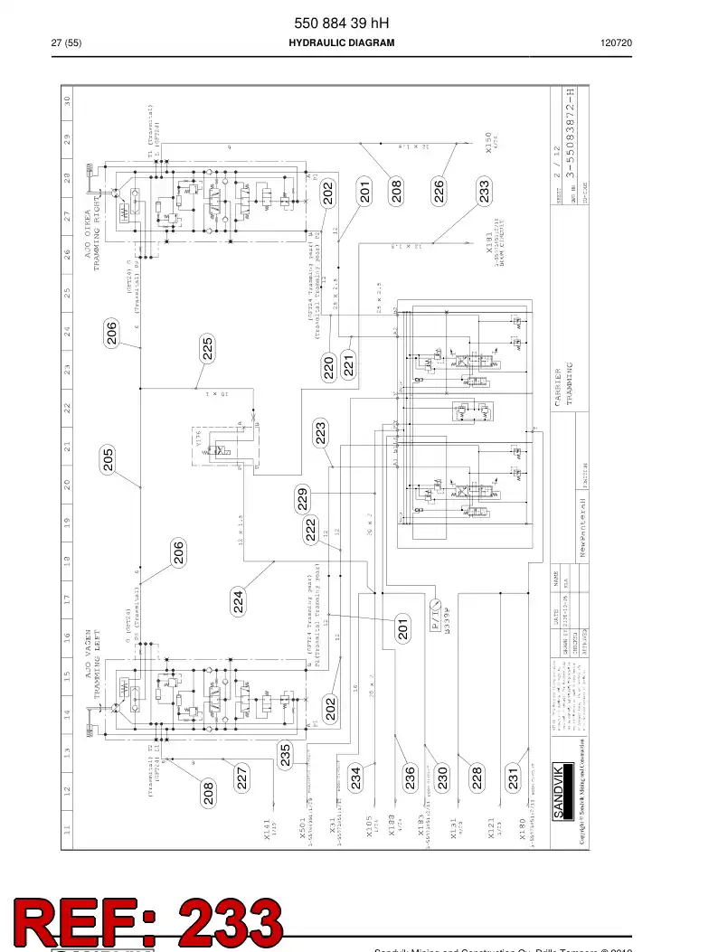55069201 550 692 01 Pipe - Sandvik Technical Drawing