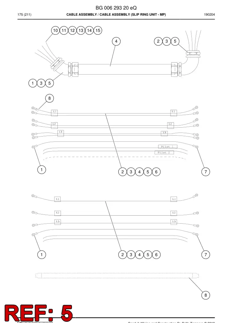 55069294a 550 692 94a Entry, Cable - Sandvik Technical Drawing