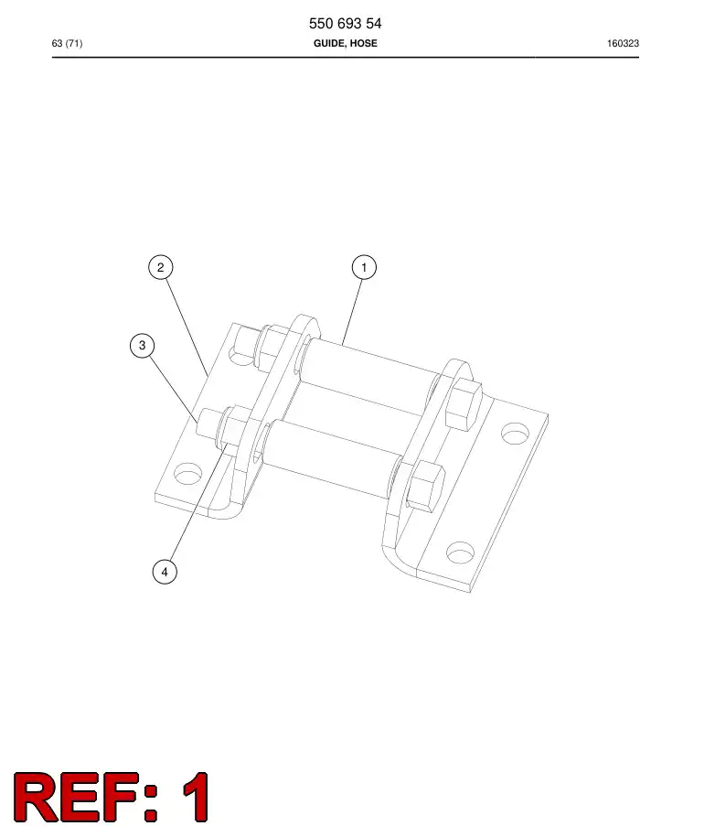55069355 550 693 55 Roller - Sandvik Technical Drawing