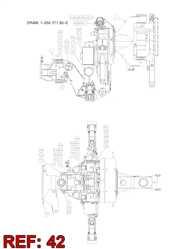 55069360 550 693 60 Guide, Hose - Sandvik Technical Drawing