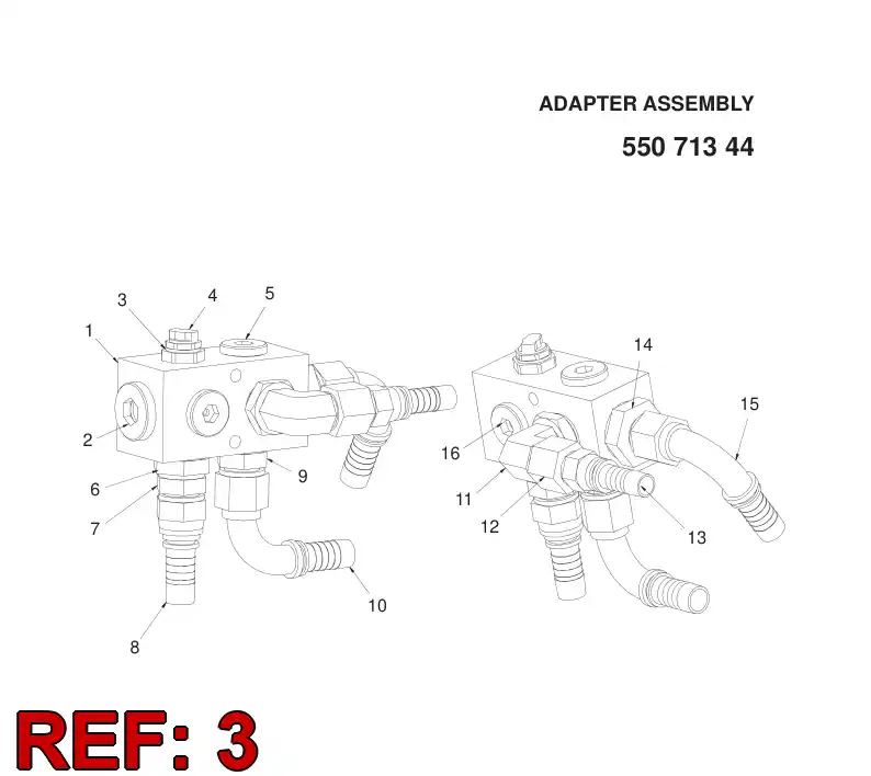55069440 550 694 40 TUBE END REDUCER - Sandvik Technical Drawing