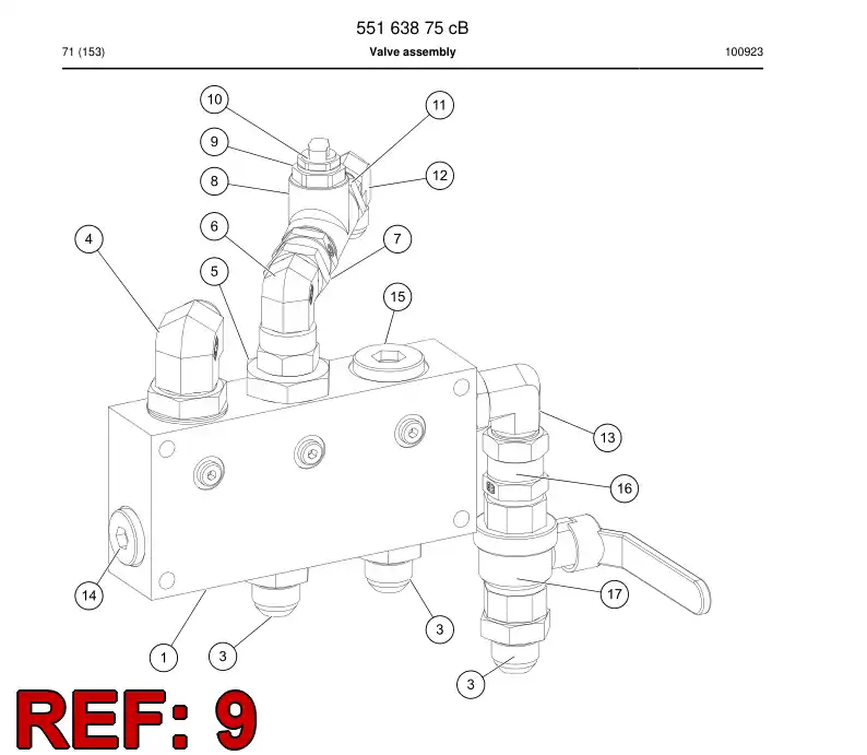 55069440a 550 694 40a Reducer, Tube End - Sandvik Technical Drawing