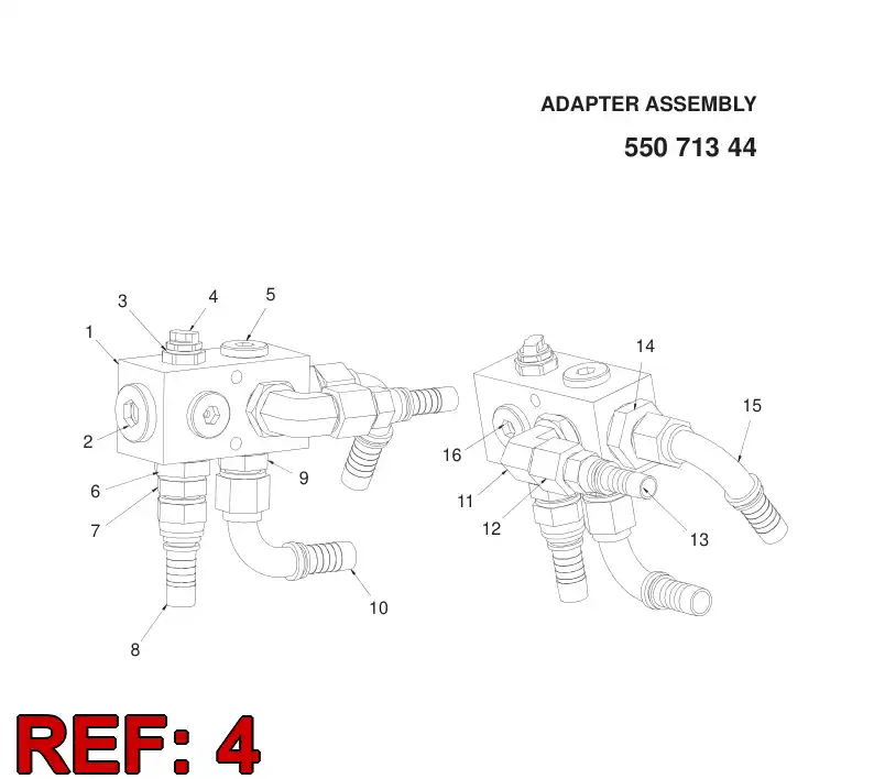55069443 550 694 43 BLEED SCREW - Sandvik Technical Drawing