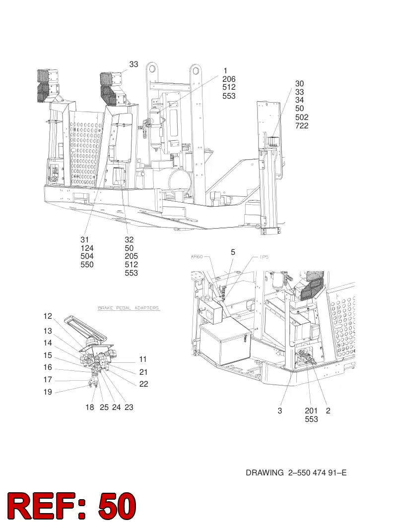 55069805 550 698 05 Sign - Sandvik Technical Drawing