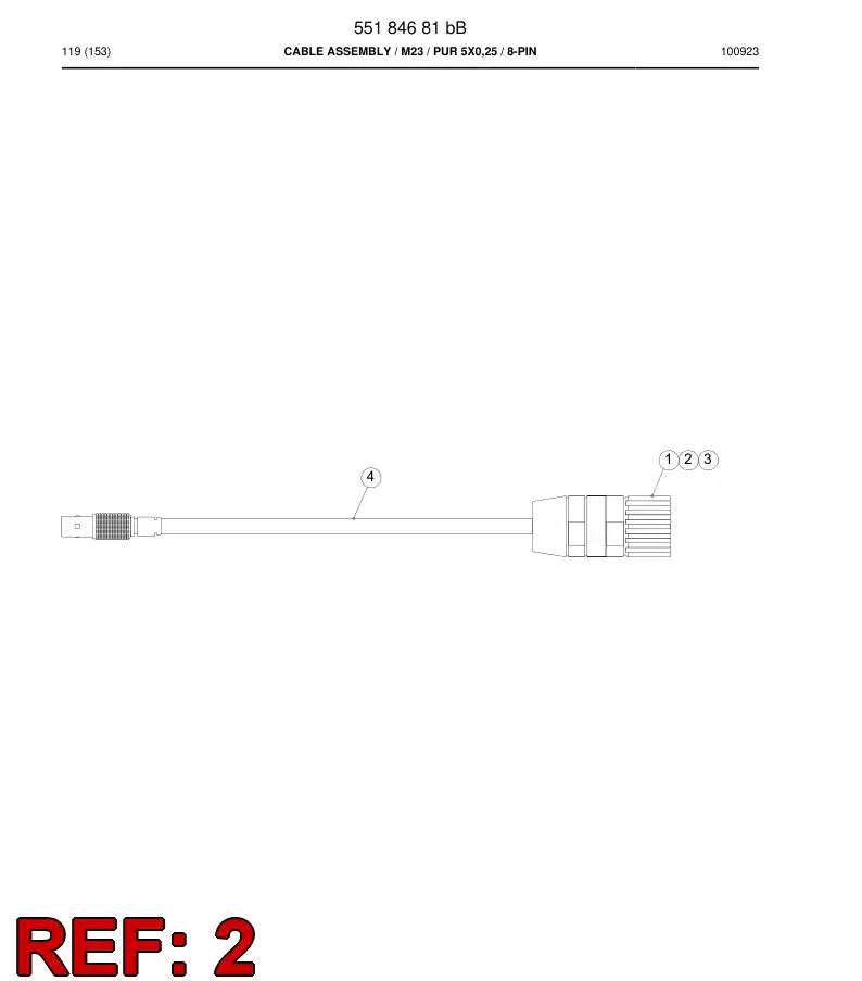 55069958 550 699 58 Connector, Crimp - Sandvik Technical Drawing