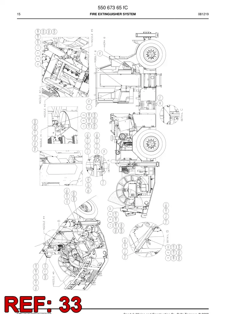 55070001 550 700 01 Bracket - Sandvik Technical Drawing