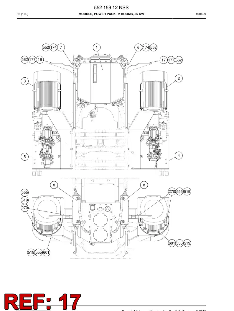 55070285b 550 702 85b Supporting block - Sandvik Technical Drawing