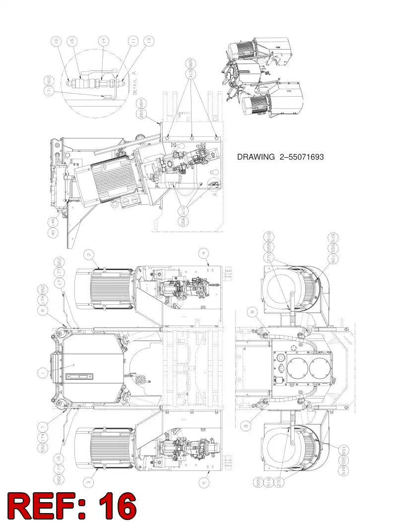 55070286 550 702 86 SUPPORTING BLOCK - Sandvik Technical Drawing