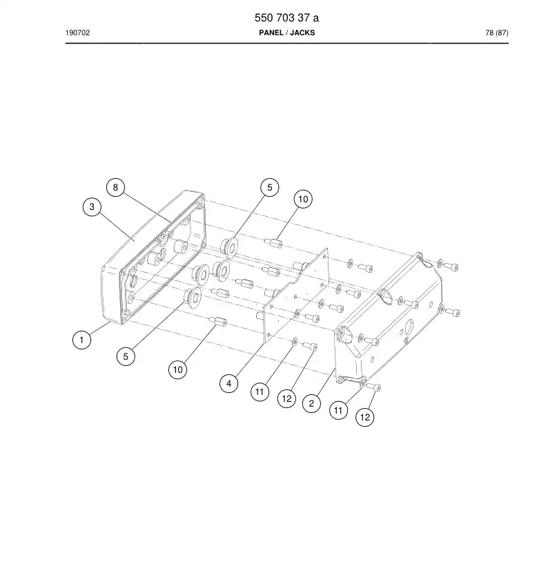 55070341 550 703 41 Cover - Sandvik Technical Drawing