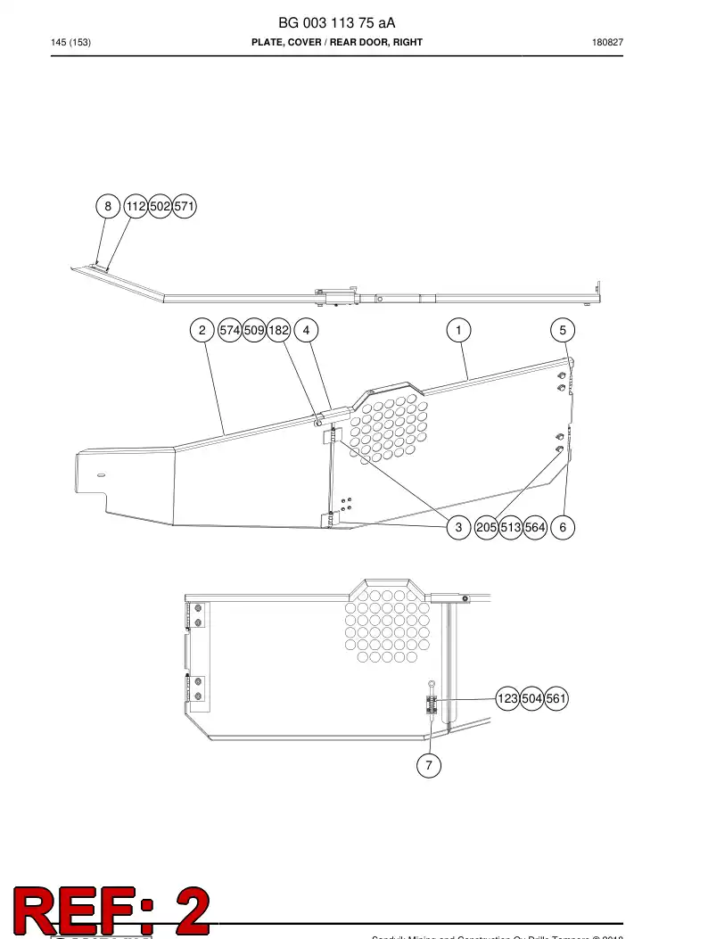 55070439a 550 704 39a Plate - Sandvik Technical Drawing
