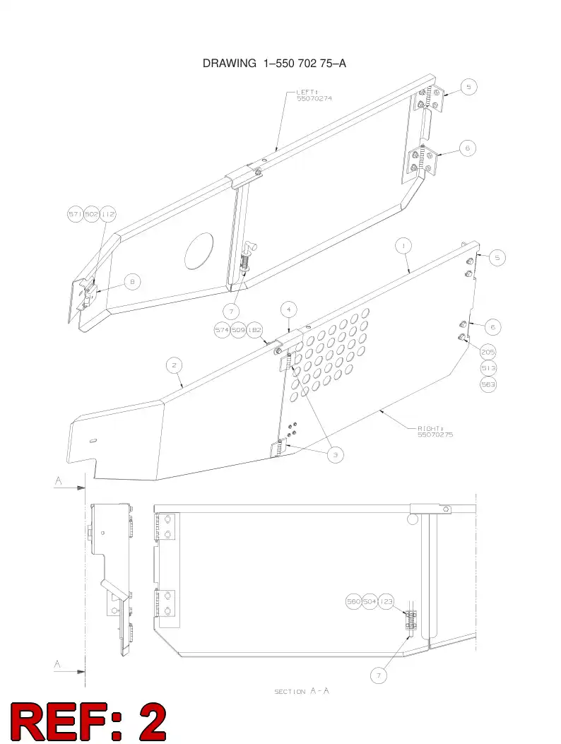 55070440 550 704 40 PLATE - Sandvik Technical Drawing