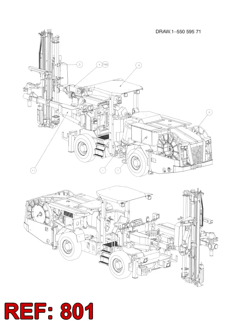 55070507 550 705 07 HOSING - Sandvik Technical Drawing