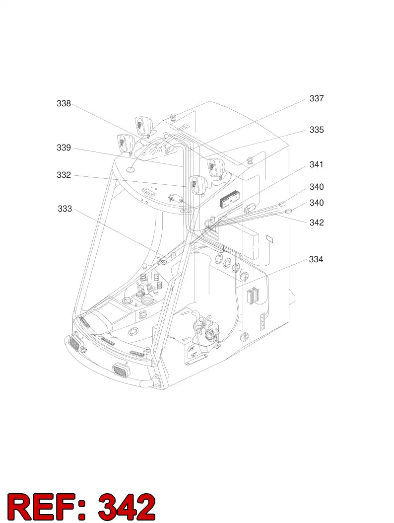 55070553 550 705 53 WIRING HARNESS - Sandvik Technical Drawing