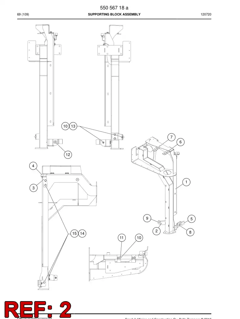 55070588 550 705 88 Holder - Sandvik Technical Drawing