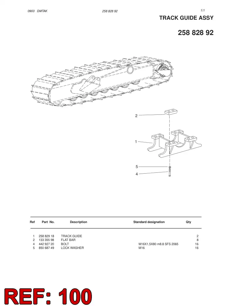 55071198 550 711 98 HOSING - Sandvik Technical Drawing