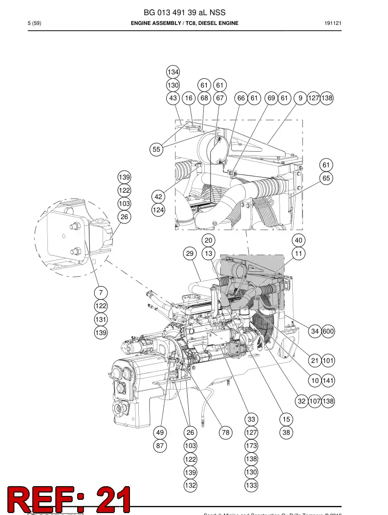 55071411a 550 714 11a Plate - Sandvik Technical Drawing