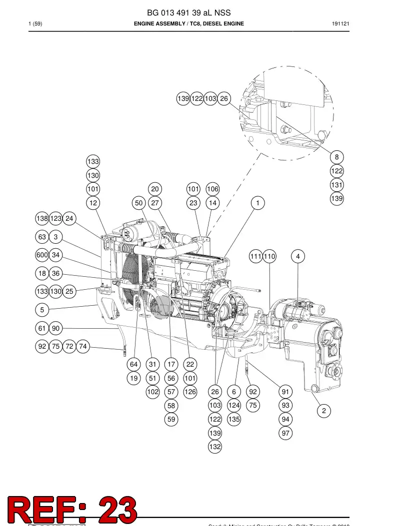 55071417 550 714 17 Plate - Sandvik Technical Drawing