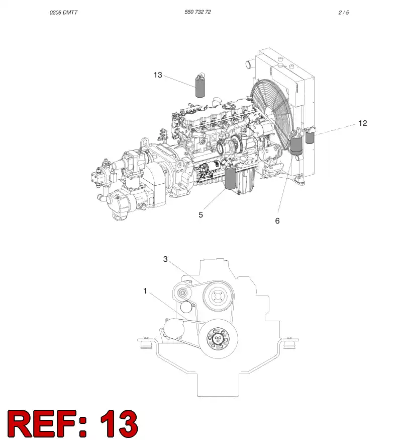 55071454 550 714 54 BREATHER FILTER - Sandvik Technical Drawing