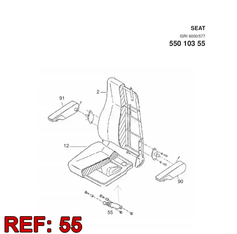 550 714 56 Shock absorber - drawing