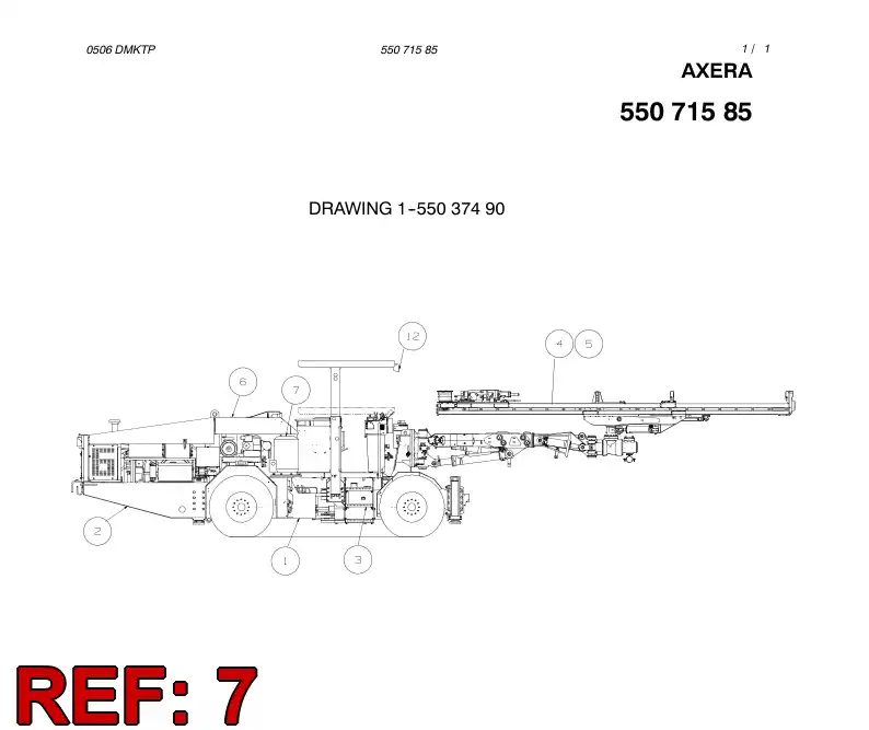 55071577 550 715 77 ELECTRIC MODULE - Sandvik Technical Drawing
