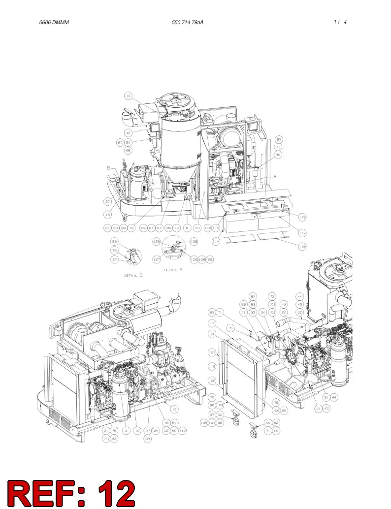 55071631 550 716 31 AIR FILTER ASSEMBLY - Sandvik Technical Drawing