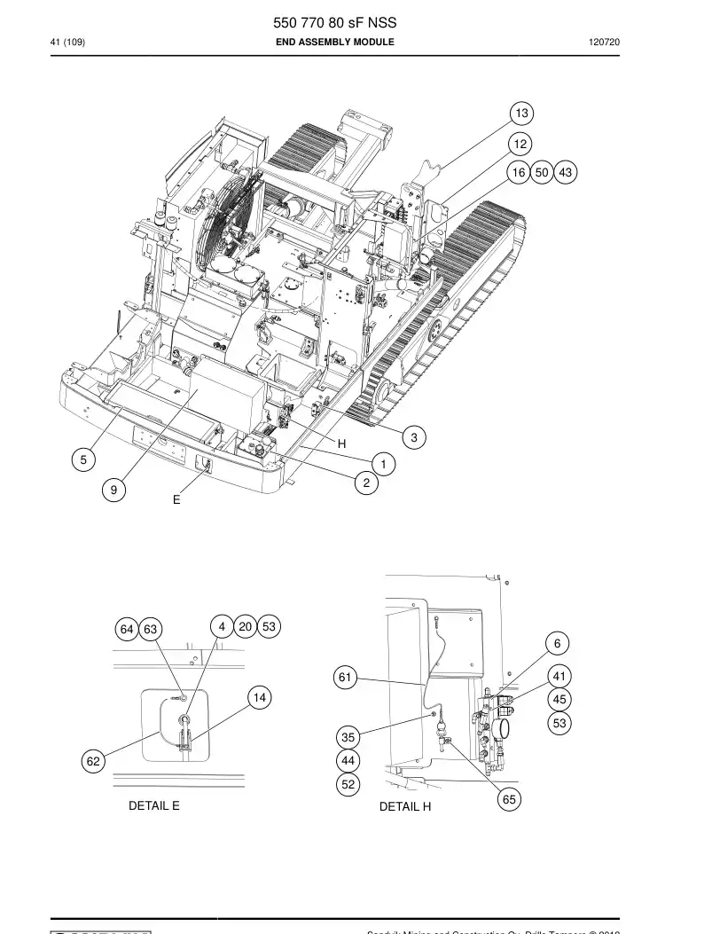 55071653f 550 716 53f Lubrication unit - Sandvik Technical Drawing