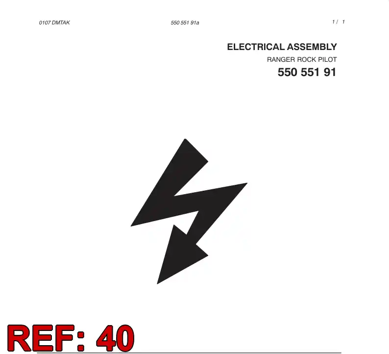 55071779 550 717 79 MAIN SWITCH - Sandvik Technical Drawing