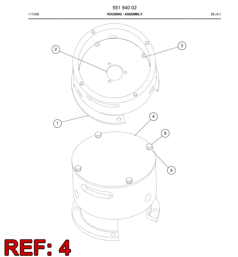 55071784 550 717 84 Cover - Sandvik Technical Drawing