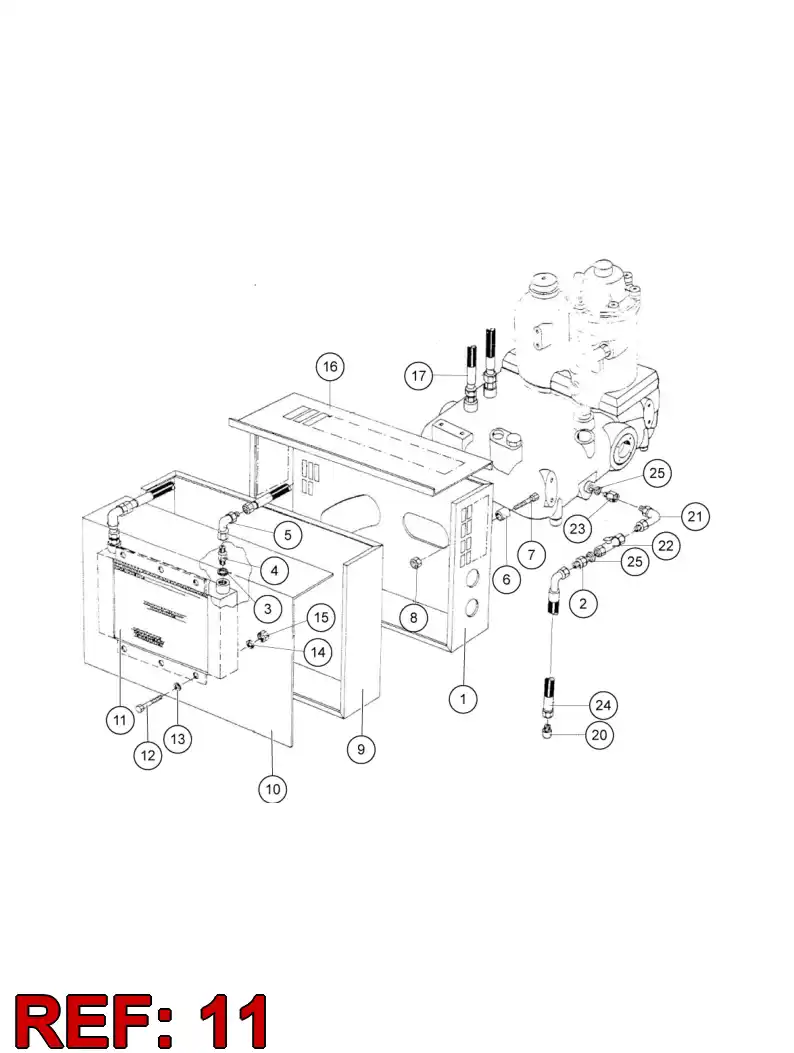 55071794 550 717 94 Oil cooler - Sandvik Technical Drawing