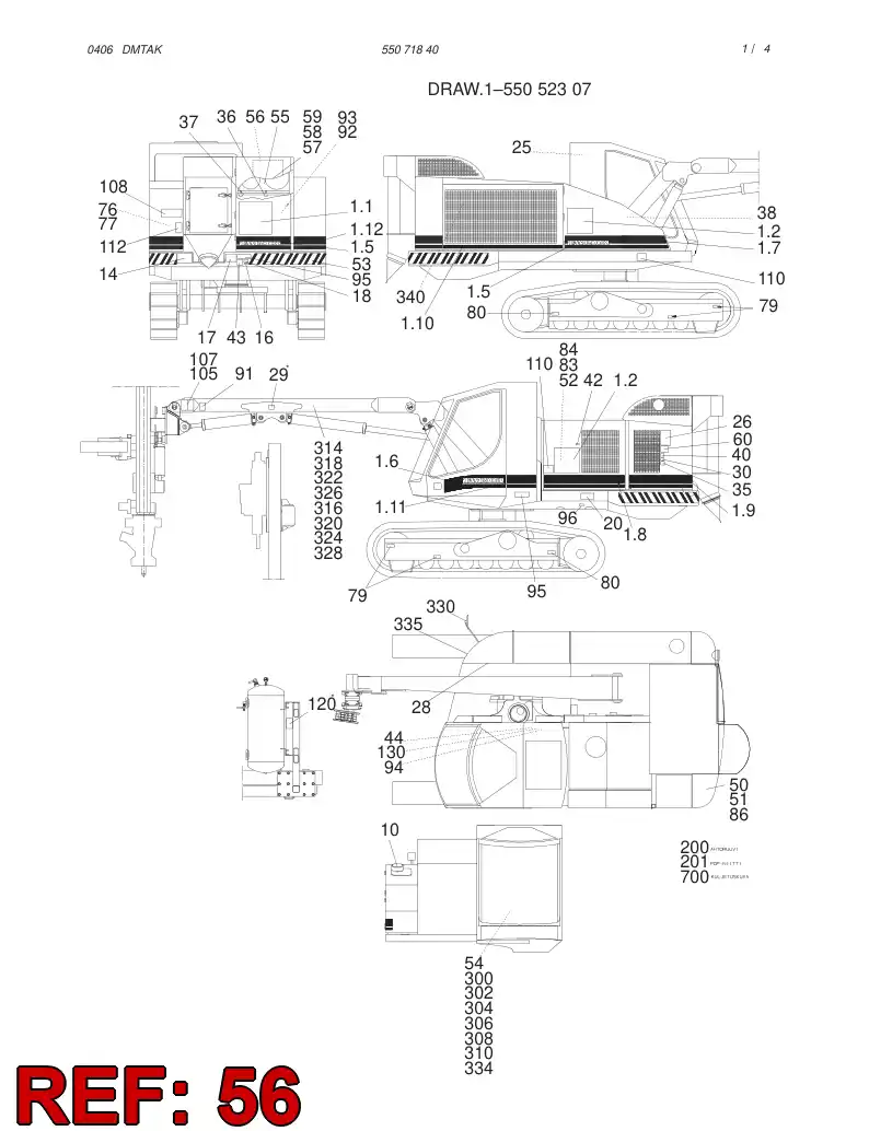 55071823 550 718 23 DECAL - Sandvik Technical Drawing