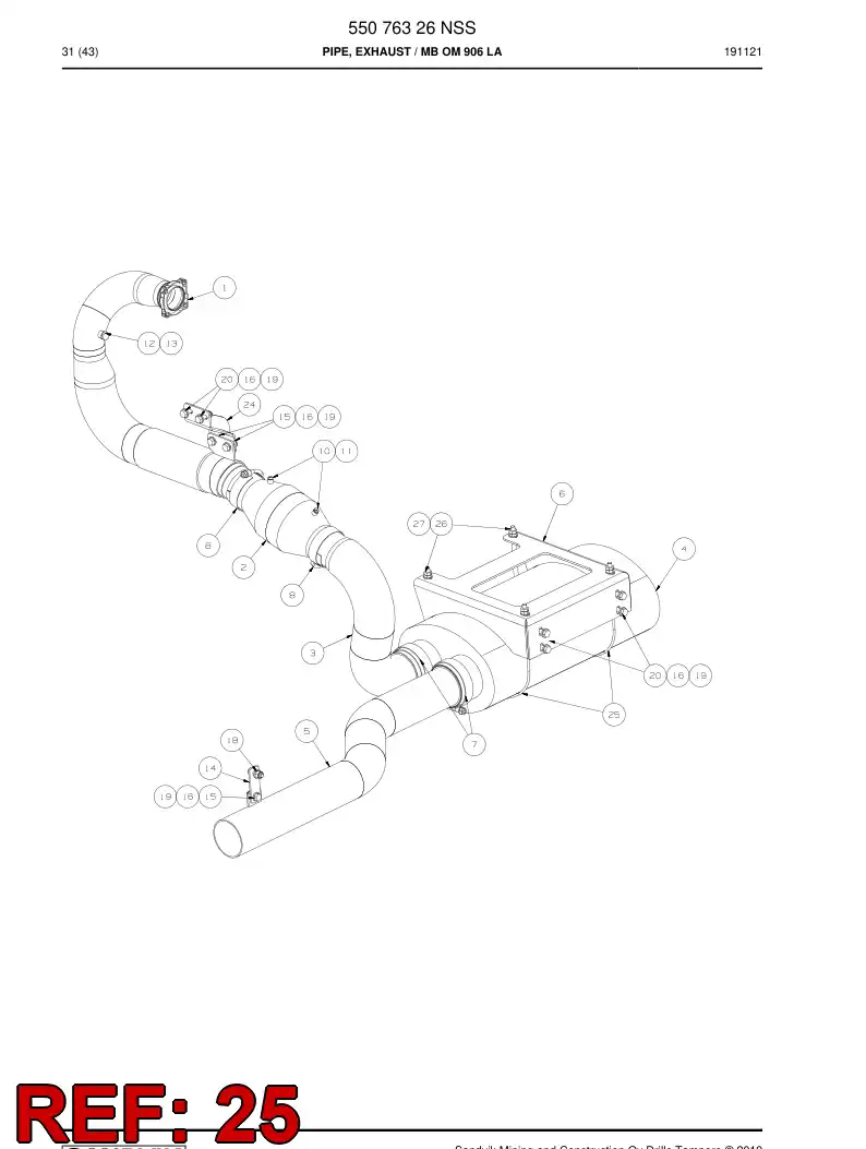 55071852c 550 718 52c Wire Rope - Sandvik Technical Drawing