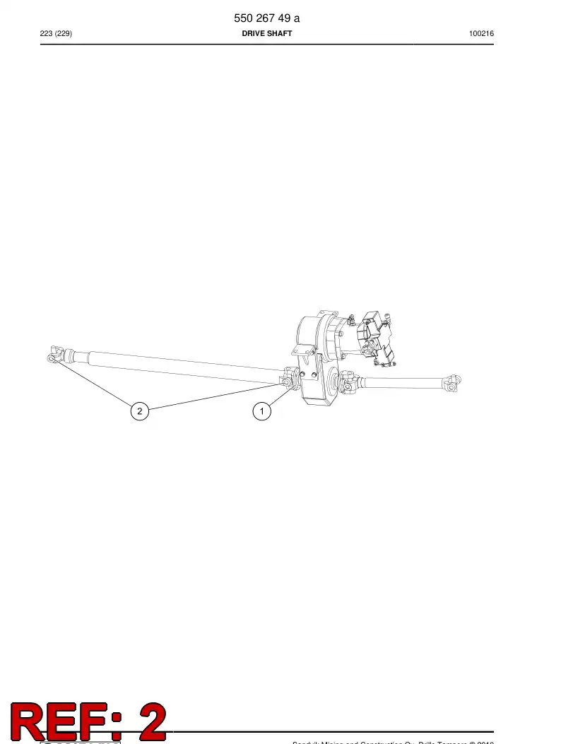 55071939 550 719 39 Cross-link - Sandvik Technical Drawing