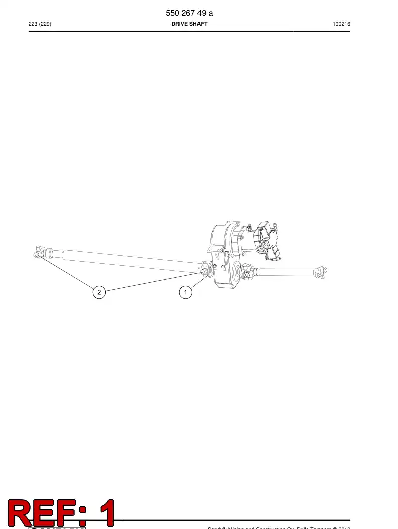 55071940 550 719 40 Flange - Sandvik Technical Drawing