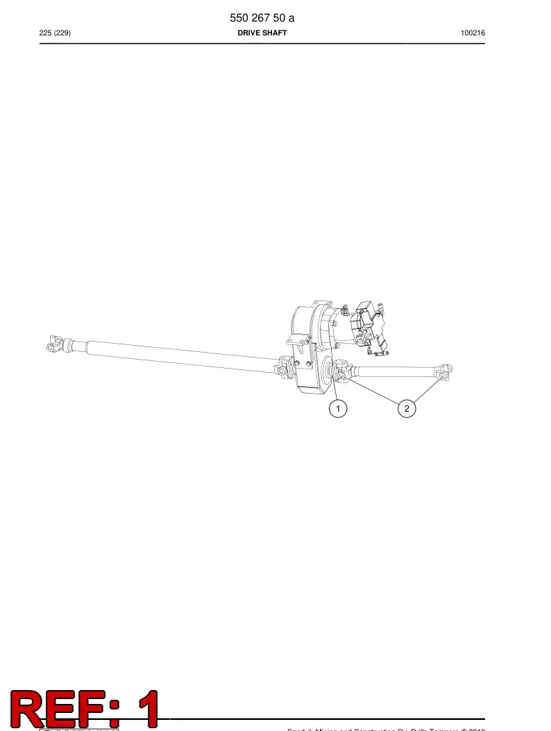 55071941 550 719 41 Flange - Sandvik Technical Drawing
