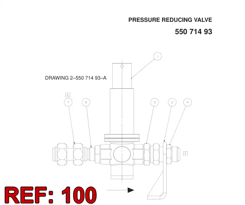 55071945 550 719 45 SPRING - Sandvik Technical Drawing