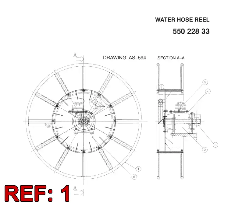 55071970 550 719 70 DRUM - Sandvik Technical Drawing