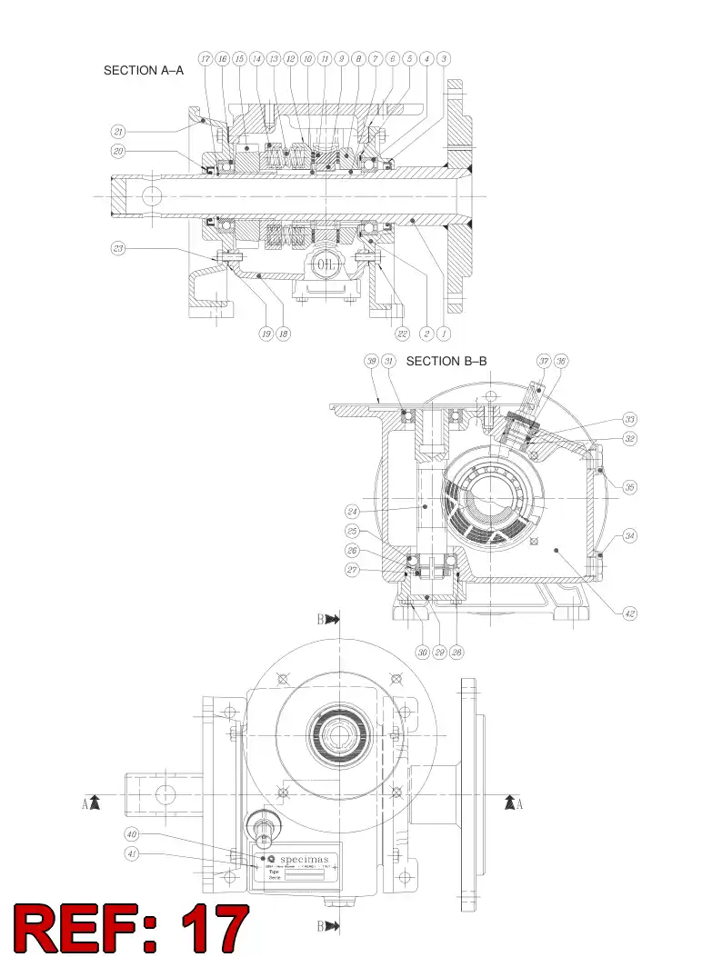55071995 550 719 95 LOCK RING - Sandvik Technical Drawing