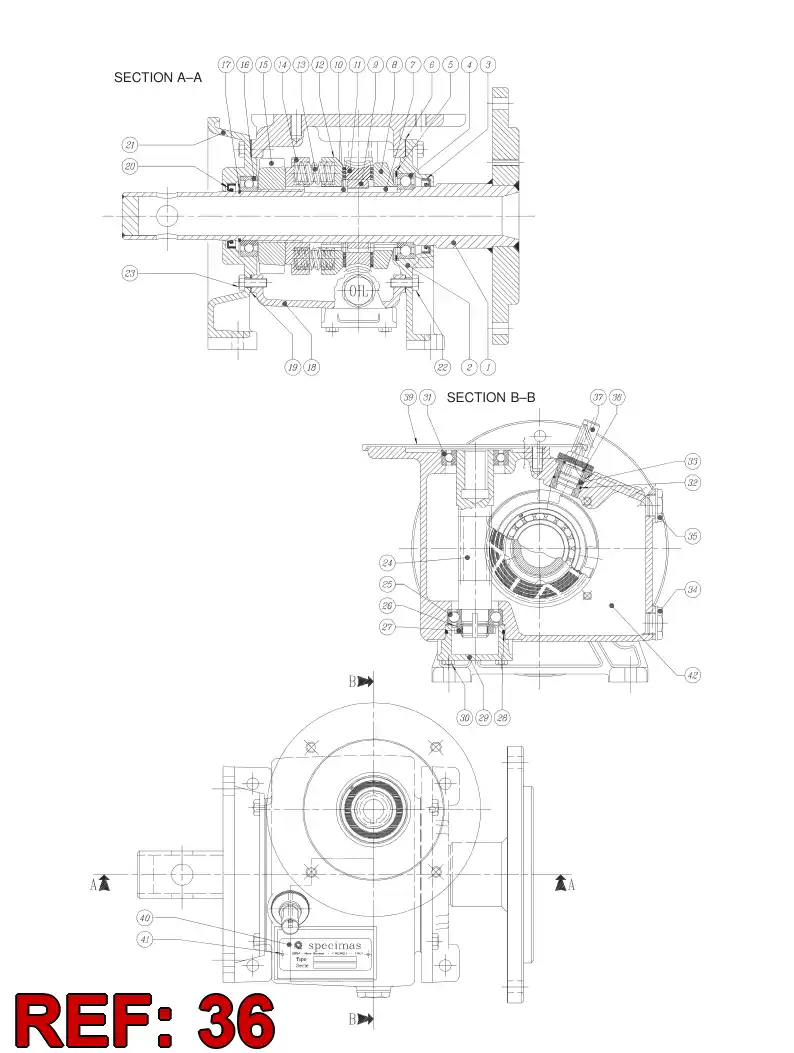 55072008 550 720 08 BUSHING - Sandvik Technical Drawing