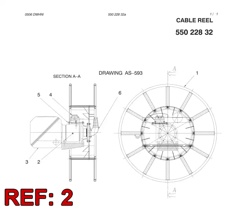 55072011 550 720 11 GEARBOX - Sandvik Technical Drawing